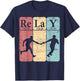 Relay Periodic Table Elements Relay Race Retro Running T-Shirt - T-Shirt | Navy