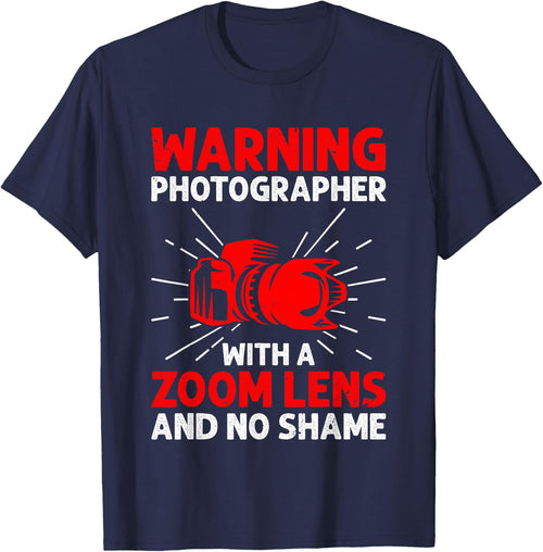 Warning Photographer With A Zoom Lens And No Shame Camera