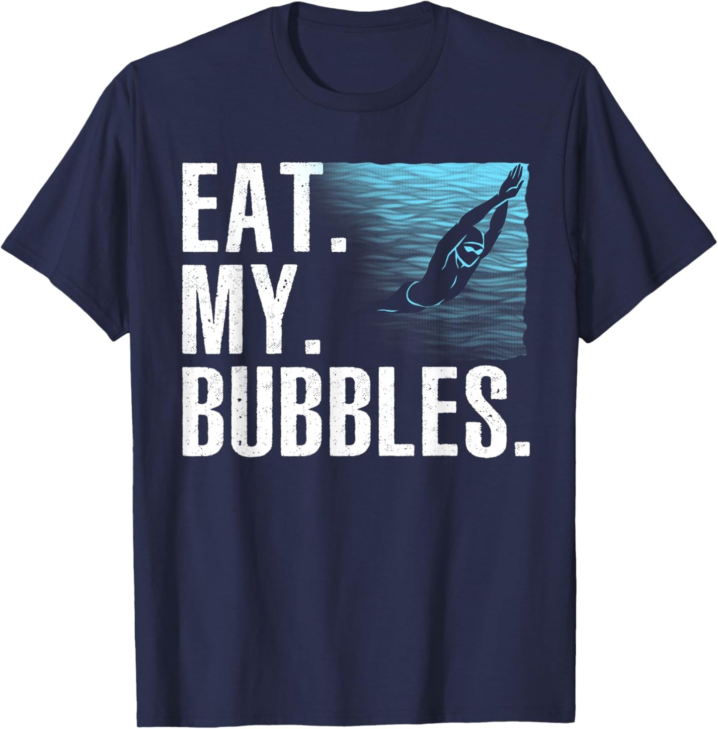 Funny Swimming Art Women Swim Coach Rescue Swimmer T-Shirt - T-Shirt | Navy