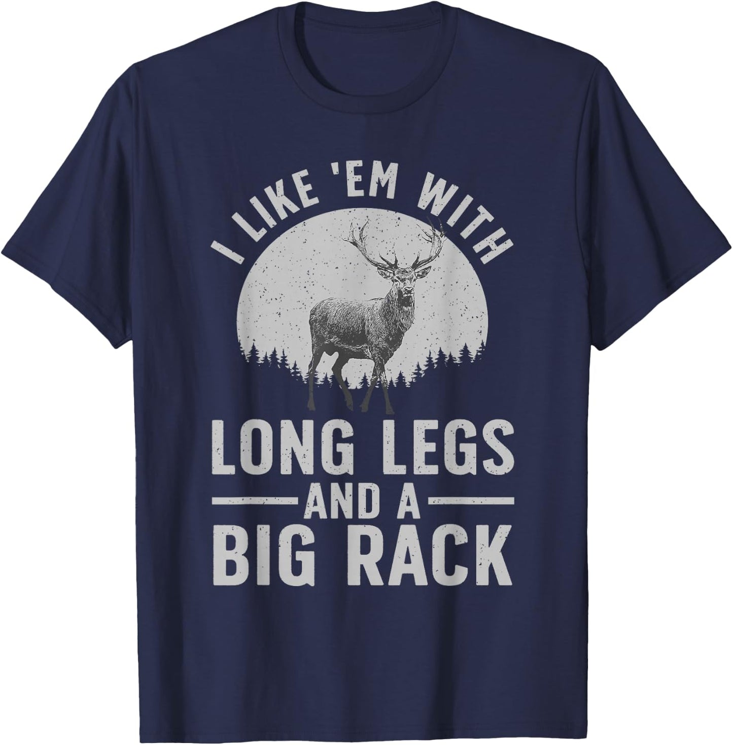Cool Deer Hunting Art Women Hunting Wildlife Hunter T-Shirt - T-Shirt | Navy