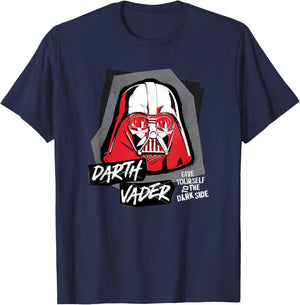 Star Wars Darth Vader Helmet Give Yourself to the Dark Side T-Shirt - T-Shirt | Navy