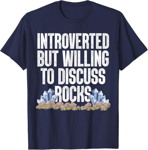 Cool Rock Collector Art Women Kids Geology Rockhound T-Shirt - T-Shirt | Navy