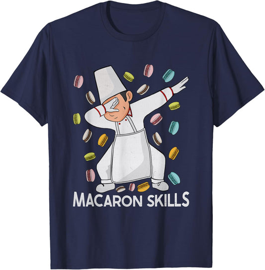 Macaron Chef Macaron Lovers Pastry Baking Macarons T-Shirt - T-Shirt | Navy