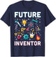 Future Inventor Exploration Invention Smart Creator Kids T-Shirt - T-Shirt | Navy
