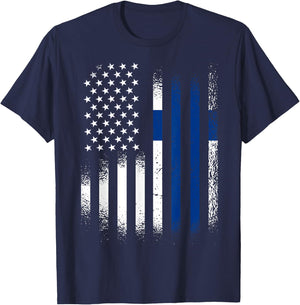 Finnish American Heritage Month Finland Patriot Grown T-Shirt - T-Shirt | Navy
