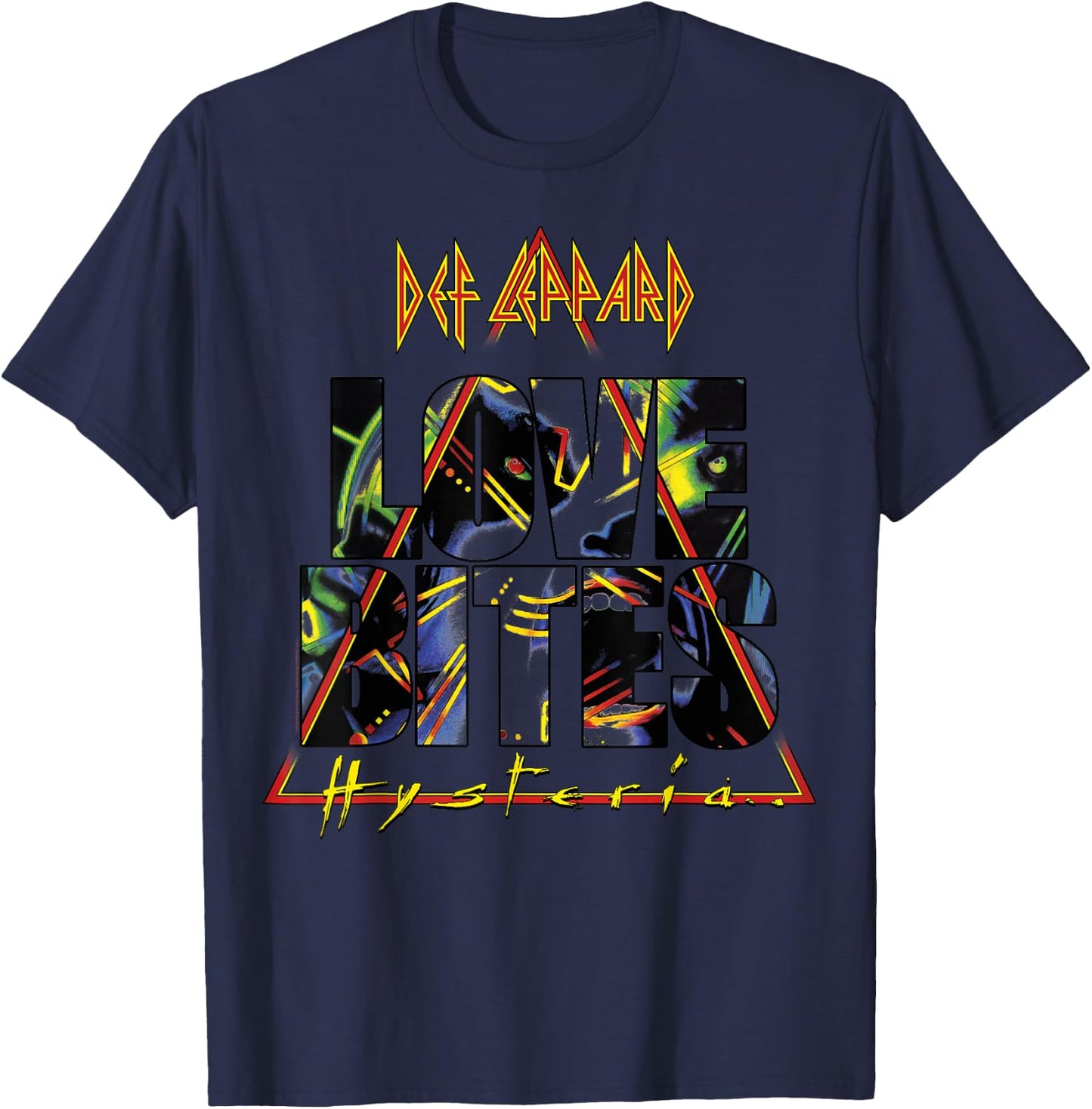 Def Leppard - Love Bites T-Shirt - T-Shirt | Navy