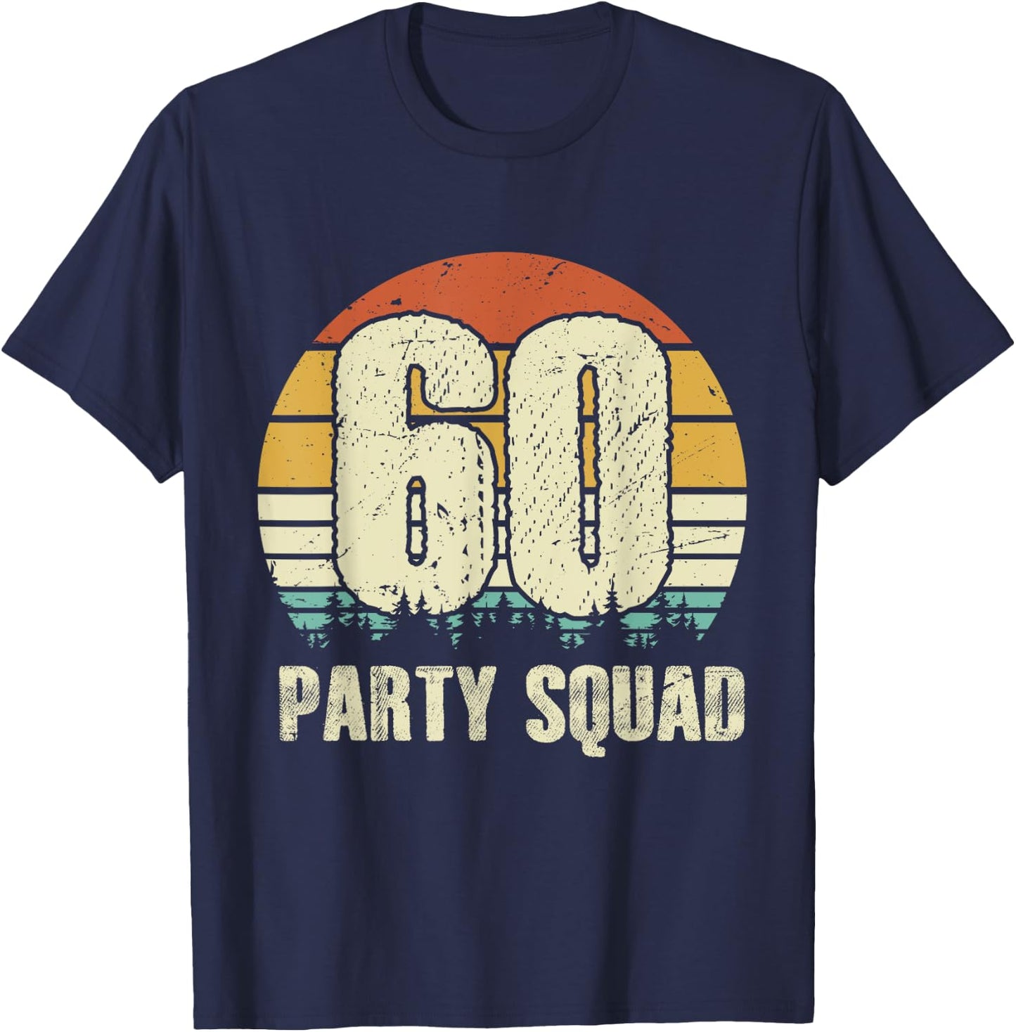 60 Years Legend 60th Birthday Party Crew Squad Group His/Her T-Shirt - T-Shirt | Navy