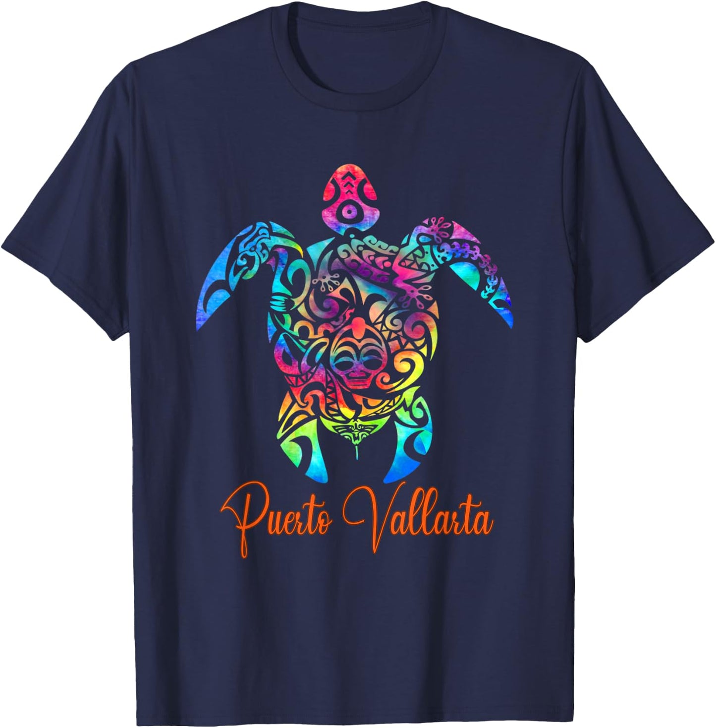Puerto Vallarta Sea Turtle Family Vacation Summer 2025 T-Shirt - T-Shirt | Navy