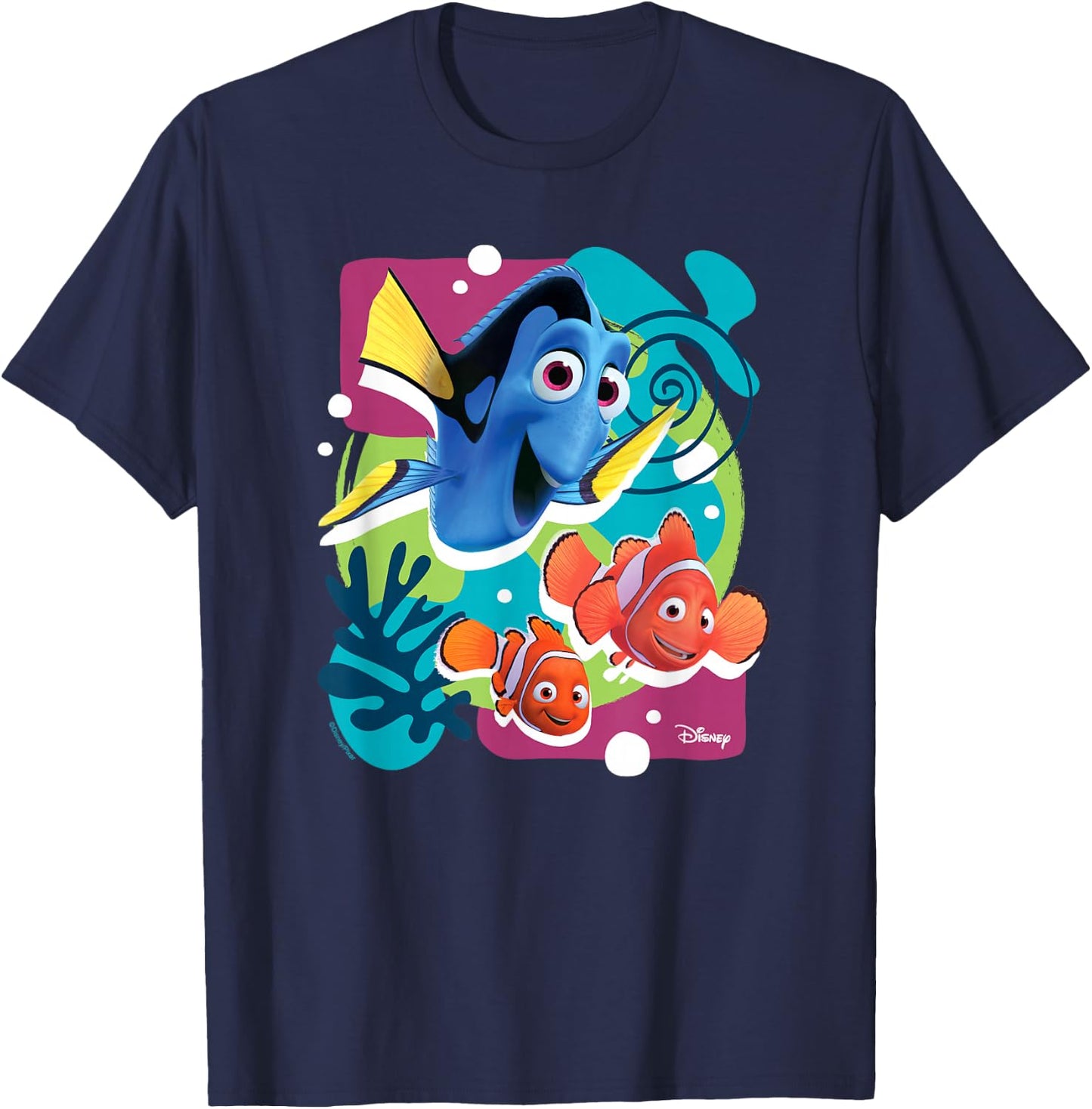 Finding Nemo - Dory Marlin Nemo Group T-Shirt - T-Shirt | Navy