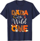 Dada Of The Wild One Woodland Animals 1st Birthday Boy Girl T-Shirt - T-Shirt | Navy
