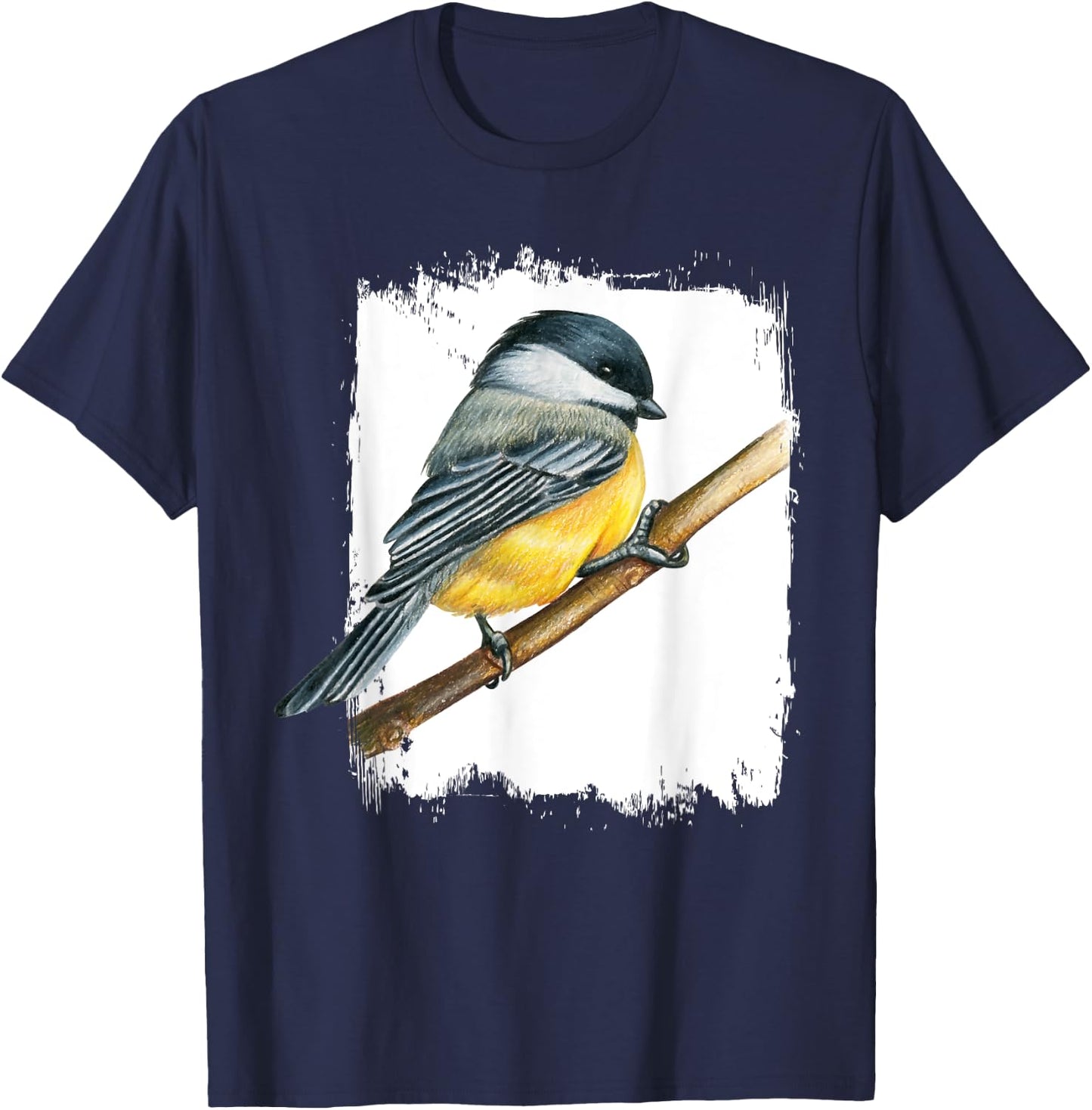 Beautiful Birds Animal Gift Vintage Bird Watcher Birding Birdwatching - Women's Black Small Classic Fit Short Sleeve T-Shirt - T-Shirt | Navy