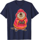 Beaver Firefighter Fire helmet Fire department T-Shirt - T-Shirt | Navy