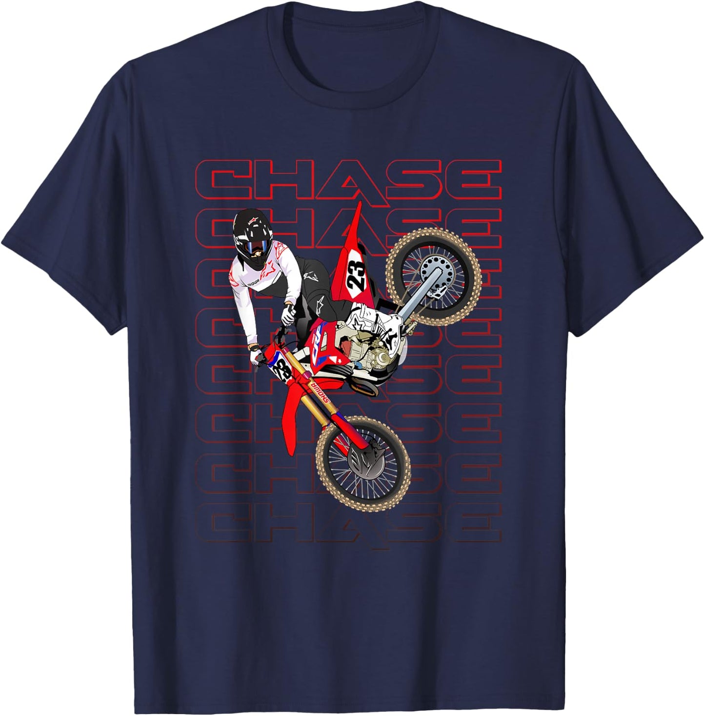 CS23 Chase Motocross Supercross Sexton T-Shirt - T-Shirt | Navy