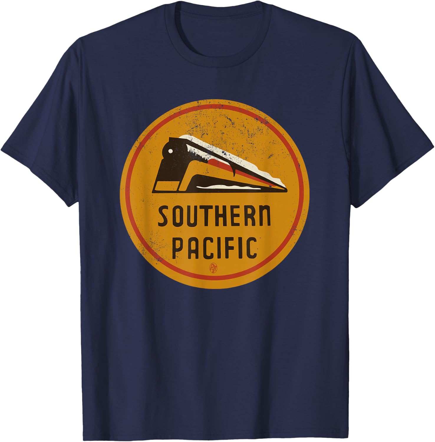 Retro Vintage Southern Pacific Railroad T-Shirt - T-Shirt | Navy