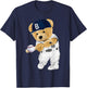 Cute teddy bear baseball hitter T-Shirt - T-Shirt | Navy
