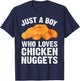 Funny Chicken Nugget Boys Kids Chicken Nugget Lovers T-Shirt - T-Shirt | Navy