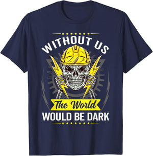 Electrical Lineman Power Lineman T-Shirt - T-Shirt | Navy