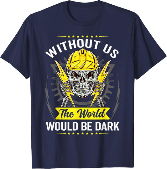 Electrical Lineman Power Lineman T-Shirt - T-Shirt | Navy