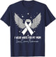 I Wear White For My Mom Lung Cancer Awareness T-Shirt - T-Shirt | Navy