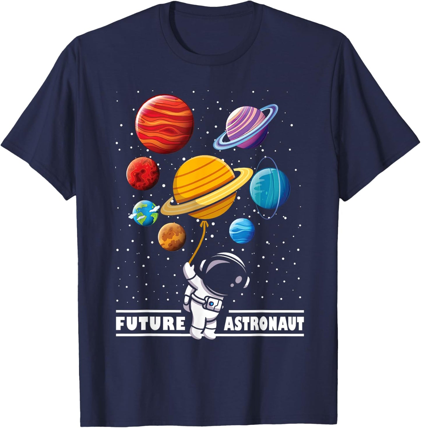 Future Astronaut Boy Girls Kids Birthday Graduation Gifts T-Shirt - T-Shirt | Navy