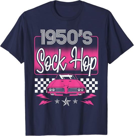 1950's Sock Hop 50S Sock Hop T-Shirt - T-Shirt | Navy