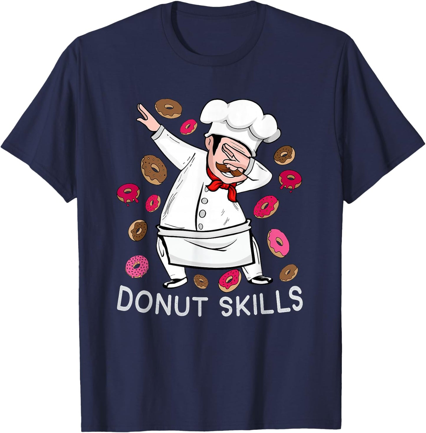 Donut Lover Men Pastry Chef Muffin Souvenir Cake Donuts T-Shirt - T-Shirt | Navy