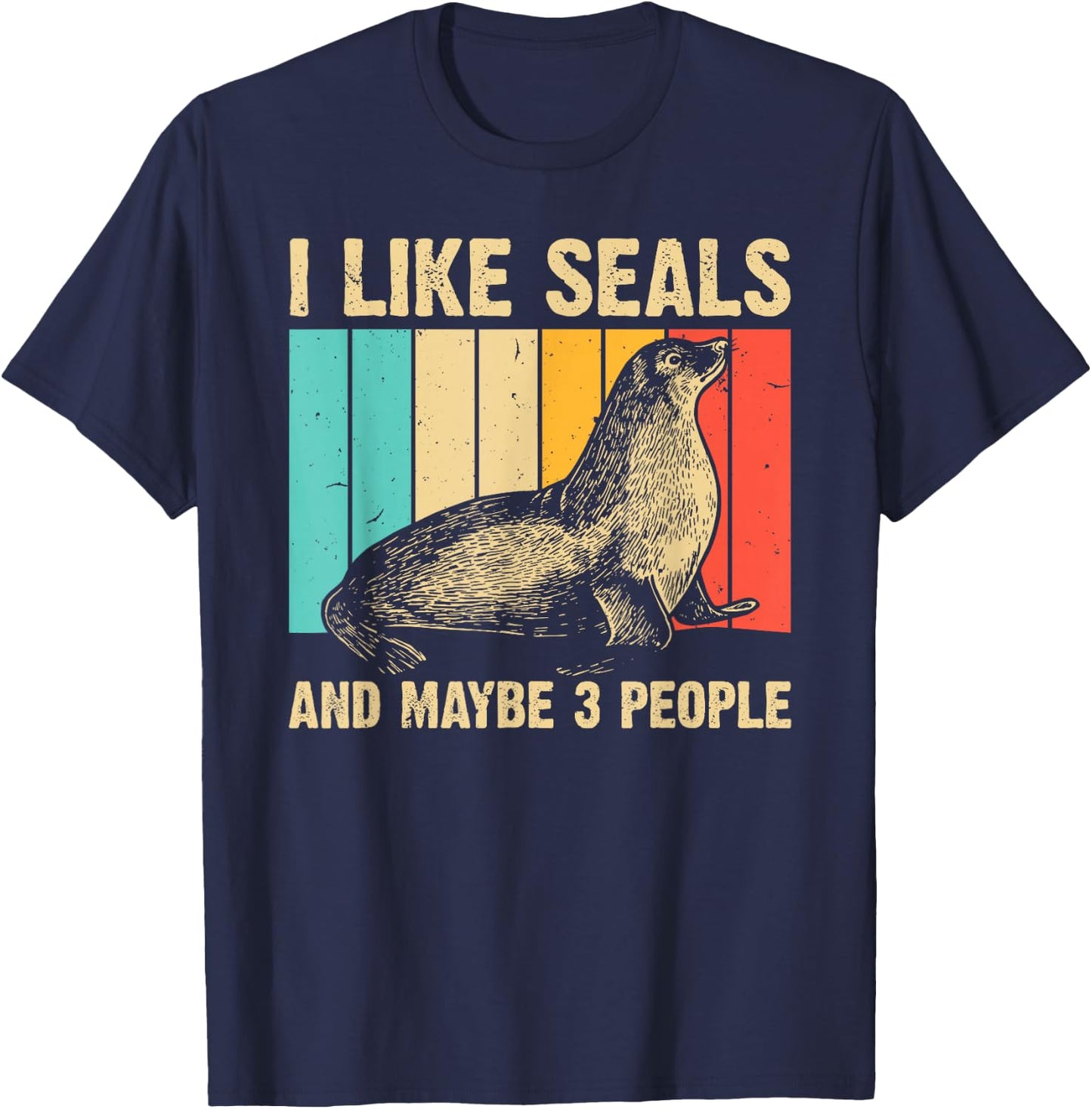 Cool Seal Women Sea Animal Lover Sea Lion Creature T-Shirt - T-Shirt | Navy