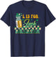 Icu Er Rn St Patty's Day L is for Lorazepam St Patrick's Day Nurse Pharmacist Crna Women's Black Large Classic Fit Short Sleeve T-Shirt - T-Shirt | Navy