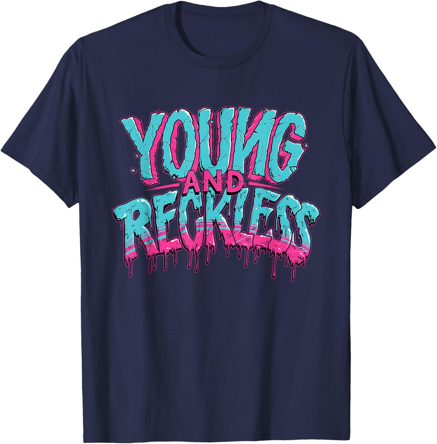 Young And Reckless Apparel T-Shirt - T-Shirt | Navy