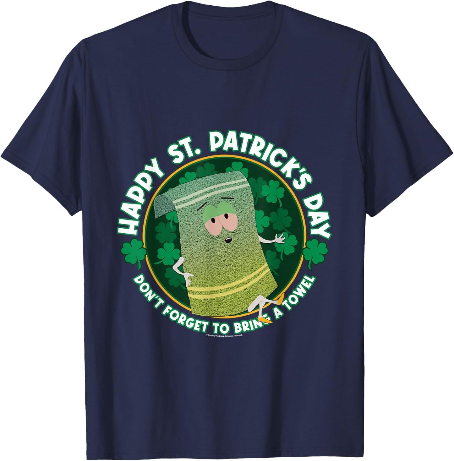 South Park St. Patrick's Day Towelie T-Shirt - T-Shirt | Navy