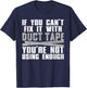 Cute Duct Tape Art Women Engineer Humorous Saying T-Shirt - T-Shirt | Navy