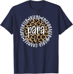 Paraprofessional Appreciation Parapro Best Para T-Shirt - T-Shirt | Navy