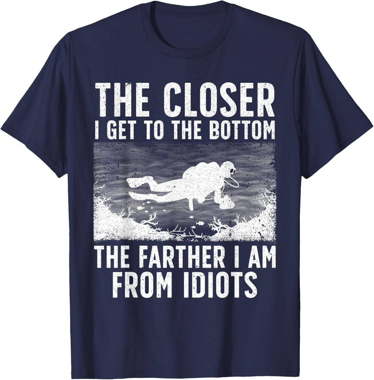 Funny Scuba Diving Art Women Scuba Dive Diving Diver T-Shirt - T-Shirt | Navy