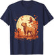 Pitbull Fall Leaves Thanksgiving Day Dog Lover Puppy Owner T-Shirt - T-Shirt | Navy