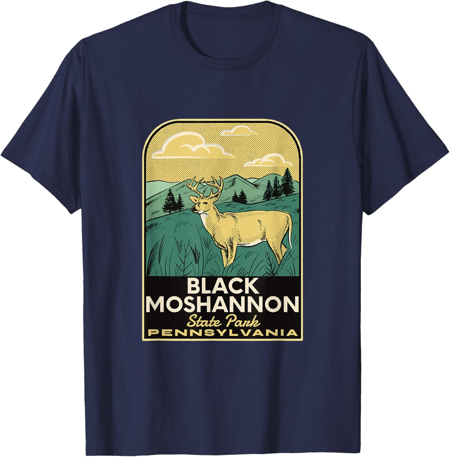 Black Moshannon State Park PA Vintage Travel T-Shirt - T-Shirt | Navy