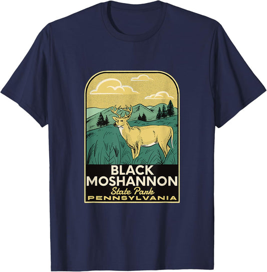 Black Moshannon State Park PA Vintage Travel T-Shirt - T-Shirt | Navy