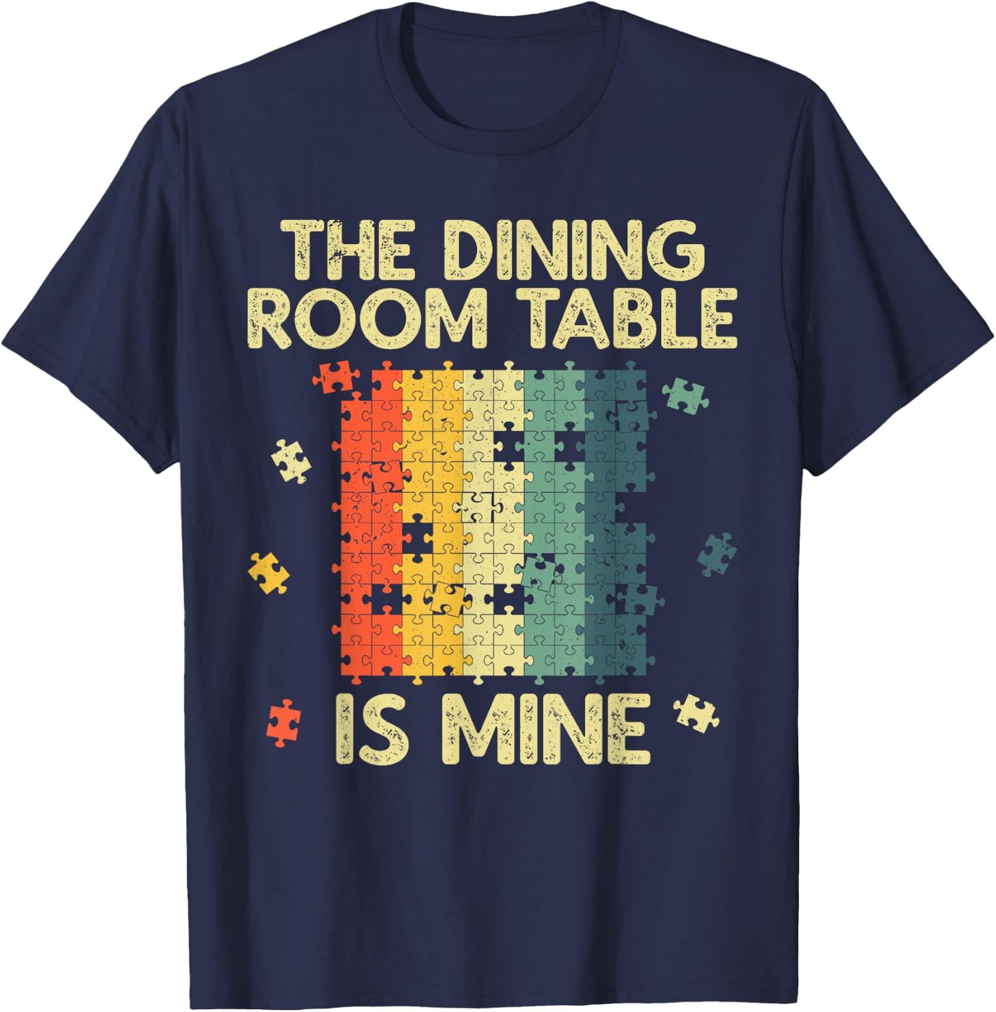 Funny Puzzle Design Women Kids Jigsaw Puzzle Lover T-Shirt - T-Shirt | Navy