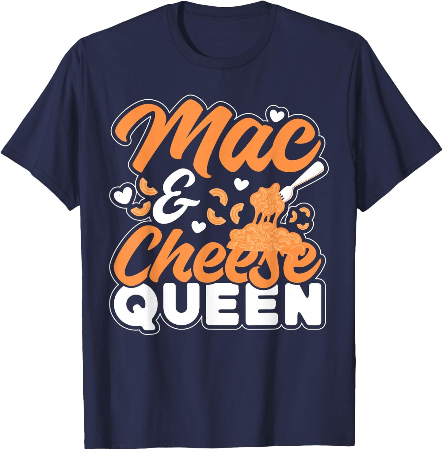 Mac And Cheese Queen Mac & Cheese Queen T-Shirt - T-Shirt | Navy