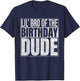 Lil Bro of the Birthday Dude Lil Brother of the Birthday Boy T-Shirt - T-Shirt | Navy