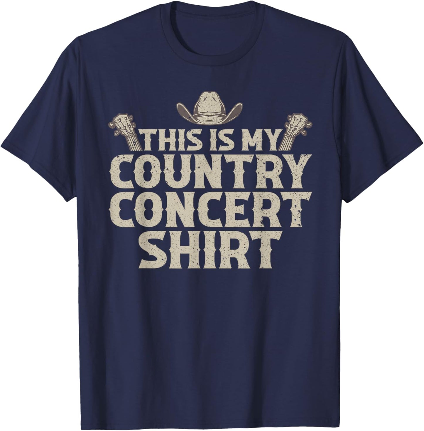 Cool Country Concert Women Country Music Lover T-Shirt - T-Shirt | Navy