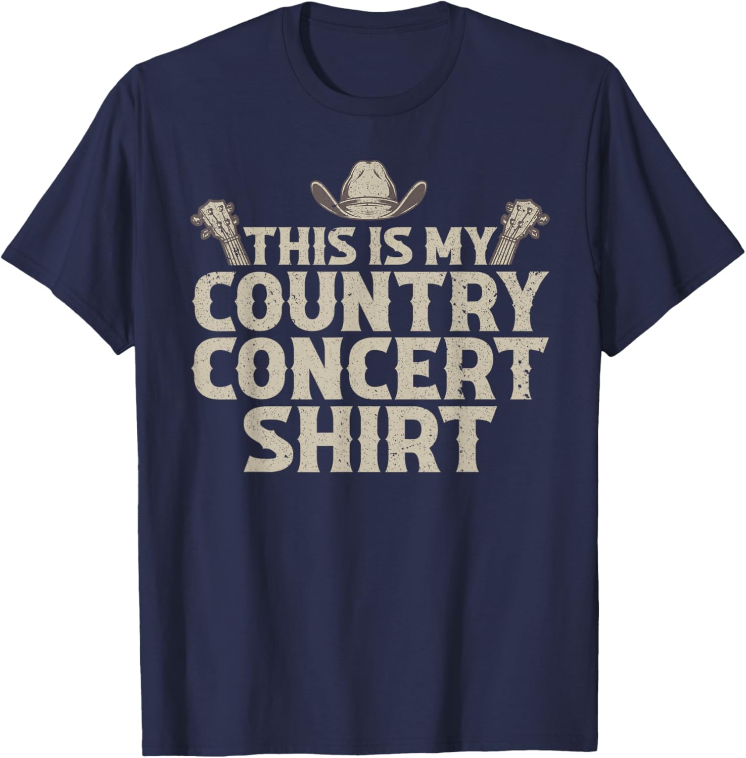 Cool Country Concert Women Country Music Lover T-Shirt - T-Shirt | Navy
