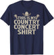 Cool Country Concert Women Country Music Lover T-Shirt - T-Shirt | Navy