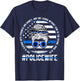 Police Wife Of A Police Officer Wife Messy Bun Cop Wife T-Shirt - T-Shirt | Navy
