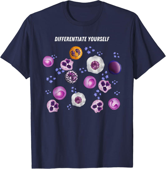 Med Tech Medical Technologist Lab Hematology Hematologist La T-Shirt - T-Shirt | Navy