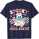 Groovy Spooky Medical Assistant Cute Halloween Med Assistant T-Shirt - T-Shirt | Navy