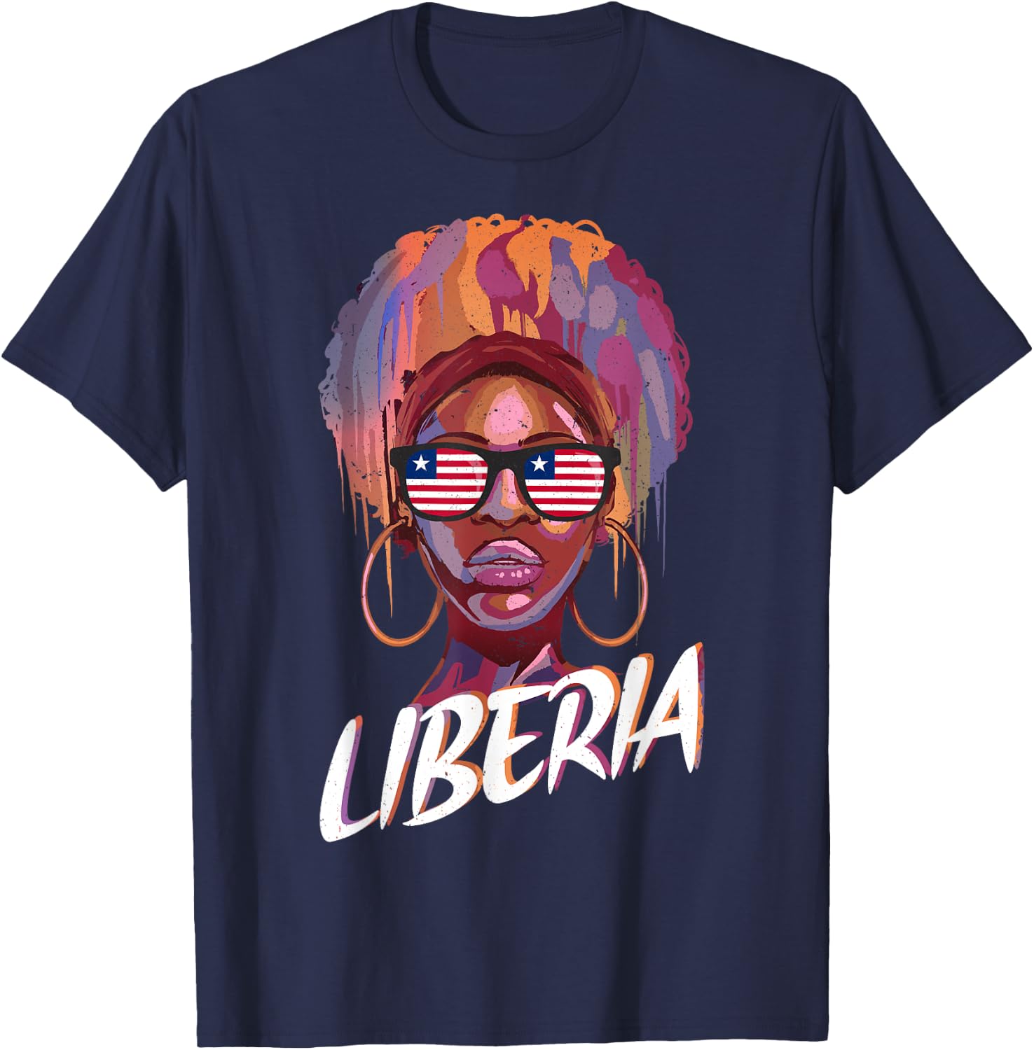 Liberia T-Shirt - T-Shirt | Navy