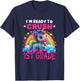 Crush 1st Grade Dabbing Unicorn Back to School Girls Gift T-Shirt - T-Shirt | Navy