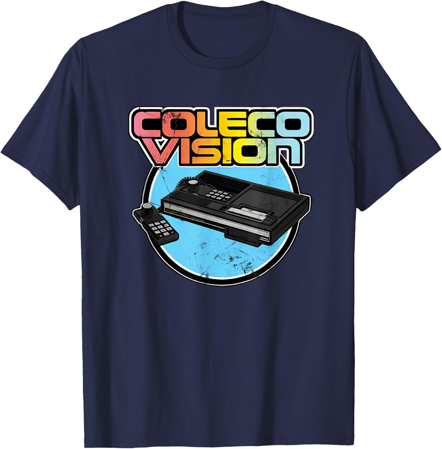 Colecovision Retro Vintage Video Game Gamer T-Shirt - T-Shirt | Navy