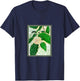 Hoya macrophylla 'Variegata' House Plant Art T-Shirt - T-Shirt | Navy