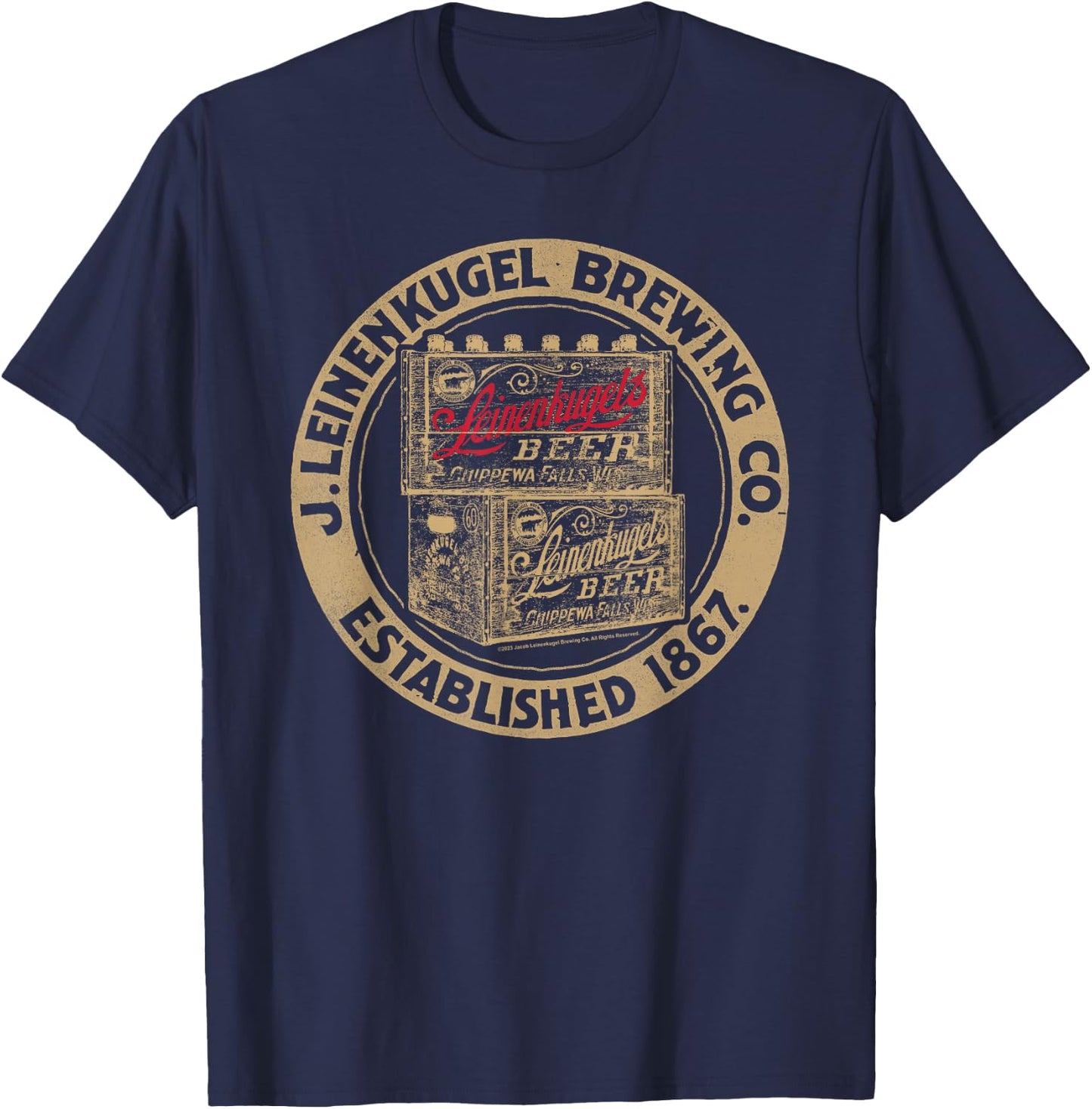 Leinenkugels - Beer Case T-Shirt - T-Shirt | Navy